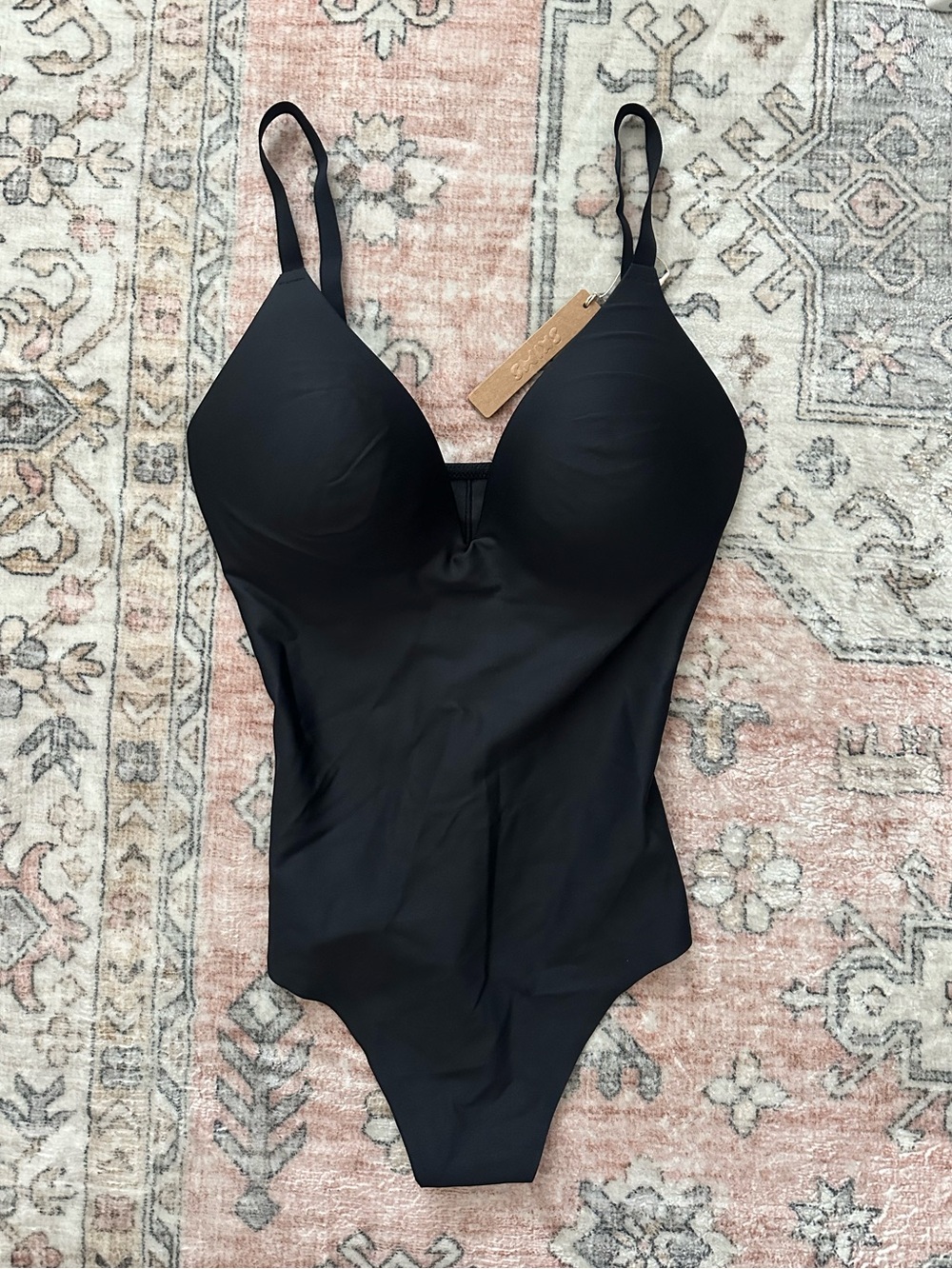 NWT SKIMS Body Super Push Up Thong Bodysuit - Onyx